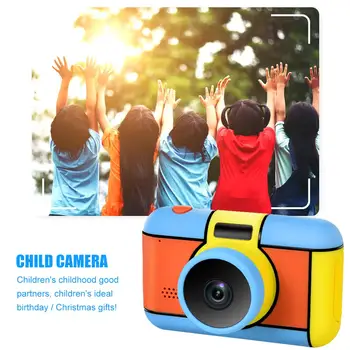 Mazulis Digitālās Fotokameras Selfie Uzlādējams Kamera Rotaļlietas 2.4 Collu HD Ekrāns, Video Videokameras Dāvanu Ar Zibspuldzi Gaismas Bērniem Zēni Meitenes