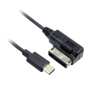 Mediju AMI MDI USB-C USB 3.1 Tips C Maksas Adaptera Kabeli Automašīnas VW. gada AUDI A4 A6 Q5 Q7 un Chromebook datoru