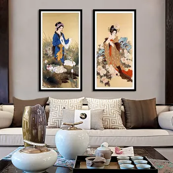 Meian Dimanta Glezniecības Ķīnas Seno Skaistuma Mājas Dekoru Priekšstatu par Rhinestones Pilna Apaļā Dimanta Izšuvumi Roku darbs Dāvana