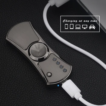 Melns piepīpētāja LED Zibspuldze, USB Uzlāde Rokas Ratu