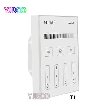 Miboxer T1/T2/T3/T4 2.4 G 4-Joslu Smart Touch Panel led Dimmer Controller par RGB/RGBW/KMT Spilgtumu led sloksnes,AC220V