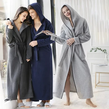 Microfiber Vilnas Peldmētelis Kapuci Ultra garajos svārkos Loungewear sievietes & vīrieši Sleepwear Plus Lieluma Nightgowns Pāriem, halāti