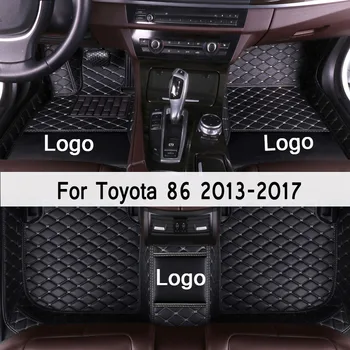 MIDOON ādas Automašīnas grīdas paklāji 86 Toyota 2013 2016 2017 Pasūtījuma auto pēdu Spilventiņi auto paklāju segums
