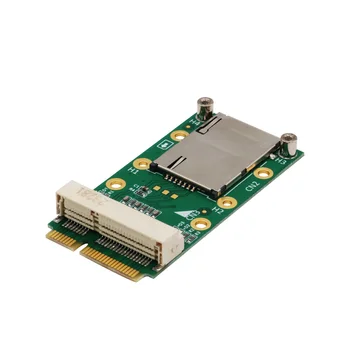 Mini PCI-E Kartes Adapteris mPCIe ar SIM Kartes Slots 3G 4G Moduļa USIM Kartes Slots Paplašinājums / WWAN LTE / GPS Kartes Desktop Laptop