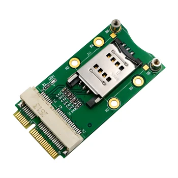 Mini PCI-E Kartes Adapteris mPCIe ar SIM Kartes Slots 3G 4G Moduļa USIM Kartes Slots Paplašinājums / WWAN LTE / GPS Kartes Desktop Laptop