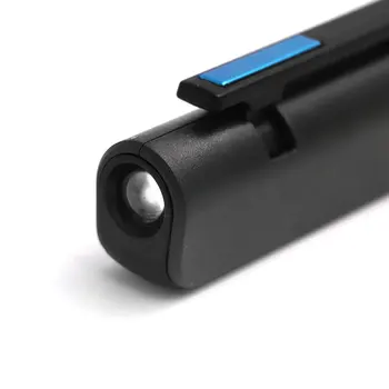 Mini Pildspalvas Tipa COB LED Lukturīti Daudzfunkciju Lāpu Gaismas Magnētisko Darba Inspekcijas Lampa USB Uzlādes Kabatas Gaismas