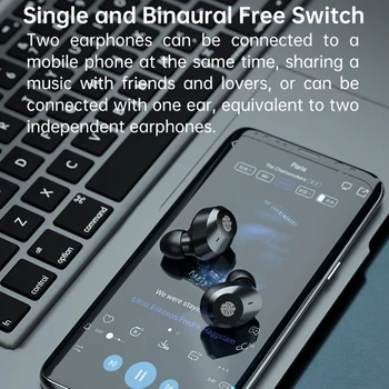 Modes Bezvadu Bluetooth Austiņas Bluetooth Earbuds Nesāpīga Binaural Atpūtas Stereo Digitālais Displejs Jaunu Spēli Bezvadu Austiņas
