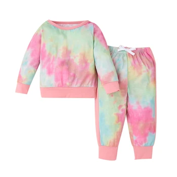 Modes Bērnu, Meiteņu un Zēnu Drēbes, Apģērbs Pavasara Rudens Bērniem, Drēbes, T-krekls+(Dungriņi) Uzvalks Meiteņu Drēbes, Uzstādīt Toddler Zēna Apģērbs