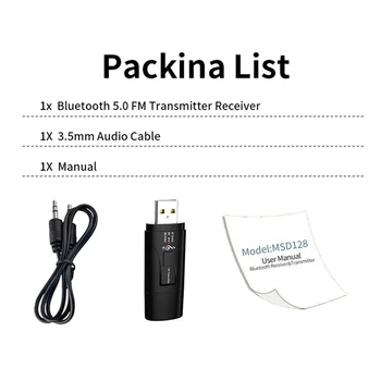 MP3 Atskaņotājs ar USB Lādētāju, Automašīnas Piederumus, Bluetooth, MP3 raidītājs Bluetooth, FM Brīvroku Bluetooth Bezvadu FM Raidītājs