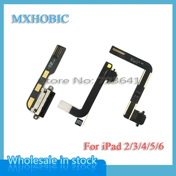 MXHOBIC 10pcs/daudz Dock Savienotāju USB Lādētāja Uzlādes Ostas Flex Kabelis Lentes iPad 2 3 4 5 gaisa 6 air2 Rezerves Daļas