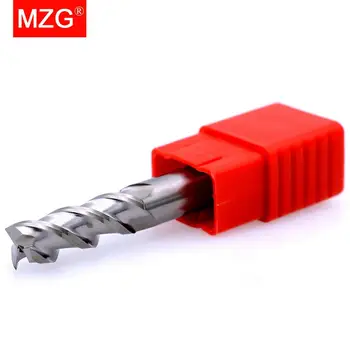 MZG 1GB Alumīnija un Vara 3 Flauta Griešanas HRC55 CNC Router Volframa Tērauda Sprial Bitu Frēzēšanas Beigām Dzirnavas