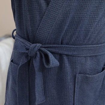 Mīļotājiem Kokvilnas Eleganta Virsdrēbes Vīriešiem, Sievietēm Kimono Vasaras Peldmētelis Vīriešu Sleepwear Vīriešu Peldmētelis Badjas Kāzu Līgavas Tērpu