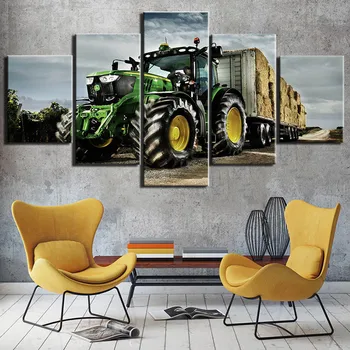 Mūsdienu mākslas dekori koka rāmja, plakātu, mašīnu traktoru saimniecību lauksaimniecisko ražošanu mākslas 5gab audekls mākslas plakātu mājas deccor 12x18 24x36