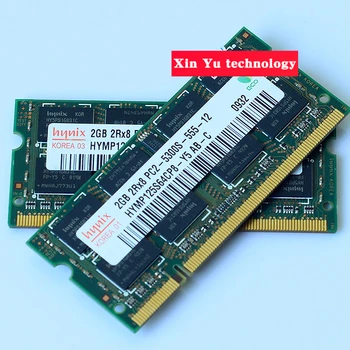 Mūža garantija hynix DDR2 2GB 667MHz PC2-5300S Oriģināls, autentisks DDR 2 2G notebook atmiņas Klēpjdatoru RAM SODIMM 200PIN