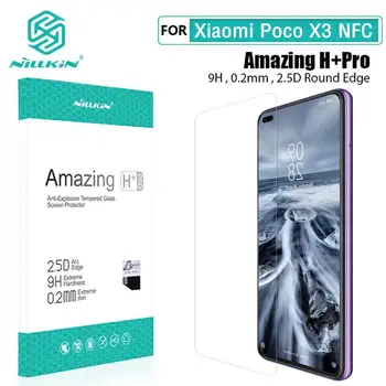 Nillkin Drošības Stikls Xiaomi POCO X3 NFC Globālo Versiju, Rūdīts Stikls Pilns Pārklājums Stikla Ekrāna Aizsargs, par POCO X3 NFC