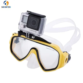 Niršanas Brilles Profesionālais Zemūdens Niršanas Maska ūdensizturīgs Niršana ar elpošanas Trubiņa Peldēšanas Brilles Priekš GoPro Hero 5 4 3 2 Aksesuāri