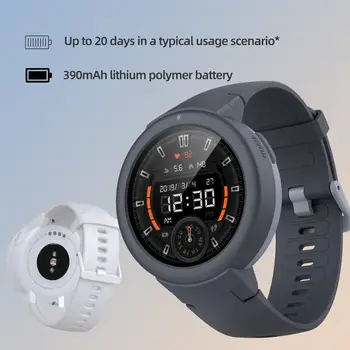Noliktavā Pasaules Amazfit Draudēja Lite Smartwatch IP68 Smart Skatīties GPS GLONASS Ilgu Akumulatora Dzīves AMOLED Displeju, Android vai iOS