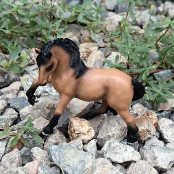 Oenux Sākotnējā Meža Savvaļas Zobens Lauksaimniecības Dzīvnieku Zirgu Modeļa Darbības Rādītāji Klasisko Amerikāņu Clydesdale Horse PVC Figūriņas, Rotaļlietas Bērnu