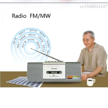 PANDA 6515 FM Radio Diktofons Lentes mašīna kasetes USB mini mikro pārnēsājamo mp3 atskaņotājs ar radio