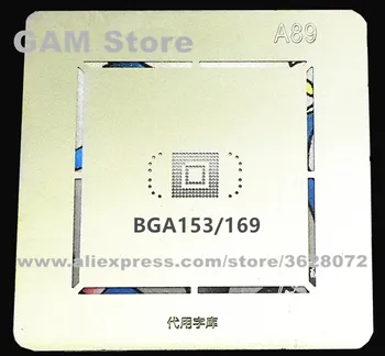 Par EMMC BGA169 153 BGA Trafaretu Reballing N7100 eMMC Adatas, BGA, sildot Tieši Veidni A89