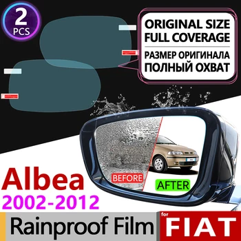 Par Fiat Albea 2002~2012 Pilnībā Segtu Anti Miglas Filmu Atpakaļskata Spogulis Anti-Miglas Filmas Piederumi 2003 2005 2006 2007 2008 2009 2010