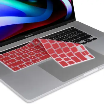 Par Macbook jaunākās pro 13 16 collu touch bar 2019 2020 A2251 A2289 A2141 ASV), angļu Silikona Tastatūra Segums skaidrs Aizsargs