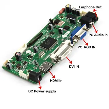 Par QD15TL07 Rev. 01 kontrolieris valdes HDMI komplekts DVI LCD DIY VGA LVDS LED M. NT68676 30pin displeja ekrāna paneli 1280*800 15.4