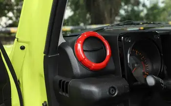 Par Suzuki Jimny 2019 2020 Centra Konsole, Gaisa Ventilācijas Izvads Apdares Vāka Apdare Decal Uzlīmes ABS Sarkanās Automašīnas salona Piederumi