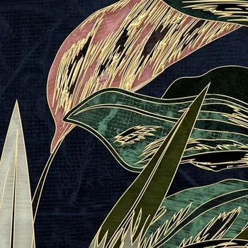 Pasūtījuma 3D Tapetes Tropu Augu Ziediem, Lapām Luksusa Sienas Mūsdienu Personalizētu TV Fona Wall Papers Mājas Dekoru Guļamistaba