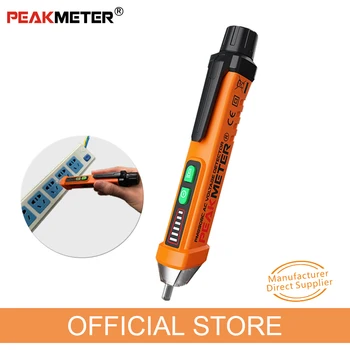 PEAKMETER PM8908C sprieguma indikators bezkontakta Pildspalvu AC Sprieguma Detektori finder Testeri Volt Metrs Elektriskā Testa Zīmuli