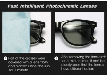 Photochromic Polarizētās Saulesbrilles, Vīriešu Auto Vadīšanas Brilles, Saules Brilles Brilles Lunettes De Soleil Pour Hommes Toņos