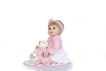 Pilna ķermeņa silikona Vinila Boneca BeBes Atdzimis Lelle Meitenēm rotaļlietas bērniem Mīksta Silikona Atdzimis Lelles Baby Reāli Lelle
