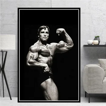 Plakātu Izdrukas Eļļas Glezna Arnold Schwarzenegger Kultūrisms Fitness 
