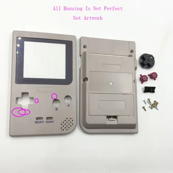 Plastmasas Pelēks Korpuss, Lai game boy Pocket Par DMG-01 Izdevums Mājokļu Gadījumā, Lai Game Boy GBP