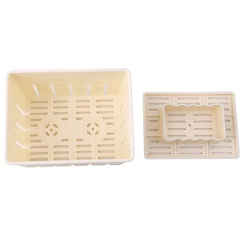 Plastmasas Tofu un Siera Nospiediet Pelējuma Tofu Maker DIY Nospiežot Pelējuma Kuteris Lodziņā Lietā Pieņemšanas Pelējuma netoksisks Radošās Virtuves Rīks