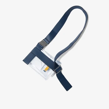 Plegie Modes Skaidrs, Jostas Soma, Plecu, Krūšu Soma 2019 Dizaina Messenger PVC Somas Caurspīdīgu Vidukļa Bag Maisiņš Tālruni