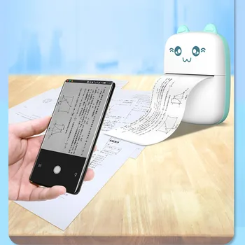 Portatīvo Siltuma Printera Papīrs Foto Kabatas Mini termoprinteri 58 mm, Drukāšanas Bezvadu Bluetooth Android, IOS Printeriem