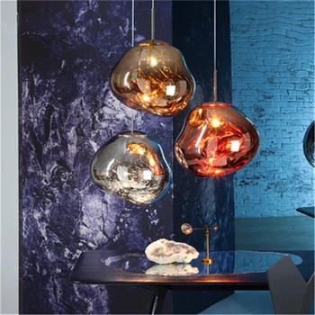 Postmodernās Stikla Lustra Spīdumu Led Lava Lustra Dzīvojamā Istaba Interjera Apgaismojums Pakārt Lampu Bezmaksas Piegāde