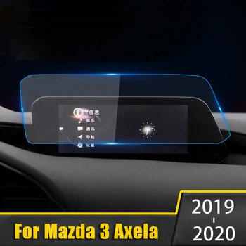 Priekš Mazda 3 Axela 2019 2020 Rūdīts Stikls Automašīnas Navigācijas Screen Protector LCD Touch Displeju Aizsardzības Plēves Uzlīme