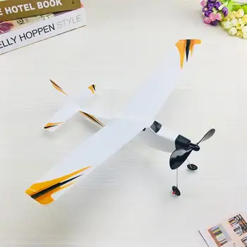 Putu Rotaļlietas DIY Gumiju Planieris ar dzinēju Darbināms Gaisa kuģis Lidmašīnas Modeli, Āra Sporta Peld DIY ar rokām Darinātas Rotaļlietas (Izlases Stilā)