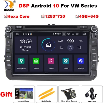 PX6 DSP Auto Multimedia player Android 10 GPS 2 Din Auto Autoradio Radio VW/Volkswagen/Golf/Polo/Passat/b7/b6/SEAT/leon/Skoda