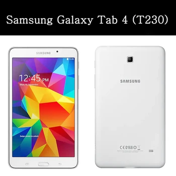 QIJUN tablete flip case for Samsung Galaxy Tab 4 7.0 ādas fundas aizsardzības Silikona soft Shell Stand vāks T230/T231/T235