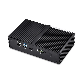 Qotom Mini PC 6 LAN Intel Core i5 i7 AES-NI Firewall router Mini Datoru linux Ubuntu Micro PC i5-7200U/i7-7500U Q555G6 Q575G6