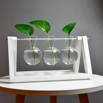 Radošā vāze augu stikla hidroponiskas konteineru saimniecības dekoratīvs puķu pods mājas rotājumi