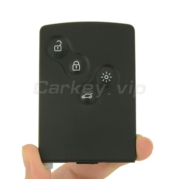 Remotekey 5gab 4 pogu 433 mhz PCF7941 bez avārijas atslēgu Sākotnējā Smart key card par Renault Koleos