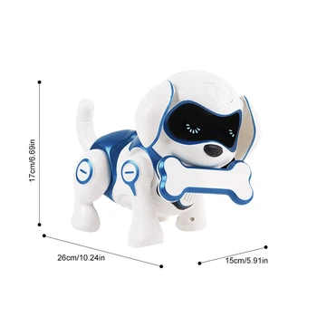 Robots Suns Elektronisko Pet Rotaļlietas Bezvadu Robots Kucēns Viedo Sensoru Būs Staigāt, Runāt Tālvadības Suņu Robots Pet Rotaļlietas Bērniem Zēni Meitenes P