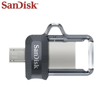 Sandisk Pendrive Micro Usb OTG 32GB U Diska DUAL DRIVE 16GB USB Flash Disks 128GB Atmiņas karti memory Stick USB 3.0 64GB Augstas Kvalitātes