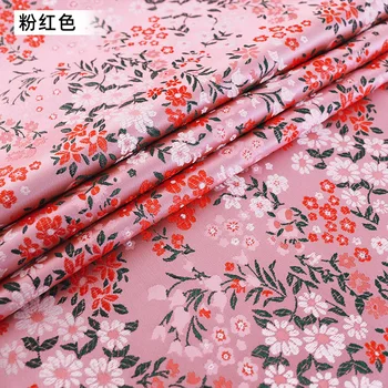 Satīna žakarda raksts dizaineru apģērbu audumus, šūšanas cheongsam kimono DIY brokāta raibs materiāls