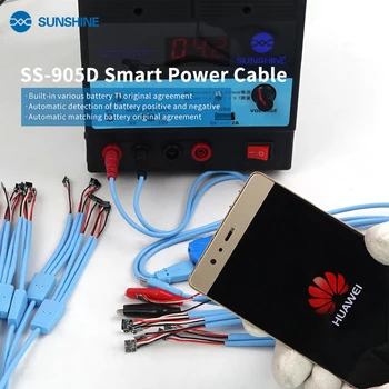 SAULES SS-905D Smart Boot kabeļu iPhone5-Iphone 11 mobilo telefonu remonts 3 Android mobilā tālruņa līnija boot