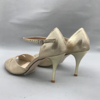 Seksīga, Elegants Flamenko Deju Apavi, Argentīnas Tango Apavi pratice kurpes MST6226GL Ādas Grūti, Vienīgais, kas ir 7,5 cm 9cm papēdi pieejams